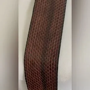 No Brand | Accessories | Vintage Genuine Brown Snakeskin Python Wide ...